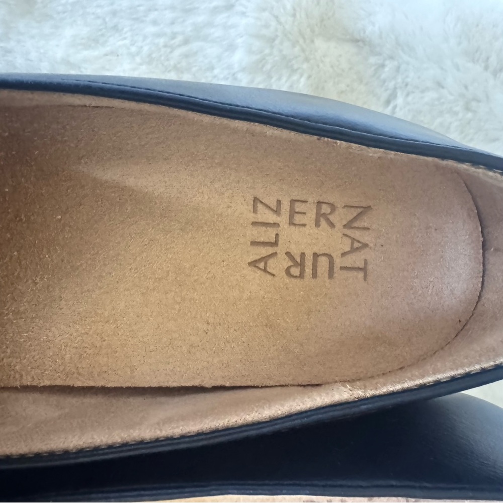 Naturalizer Black Leather Cabernet Loafers Size 10 - Picture 5 of 8
